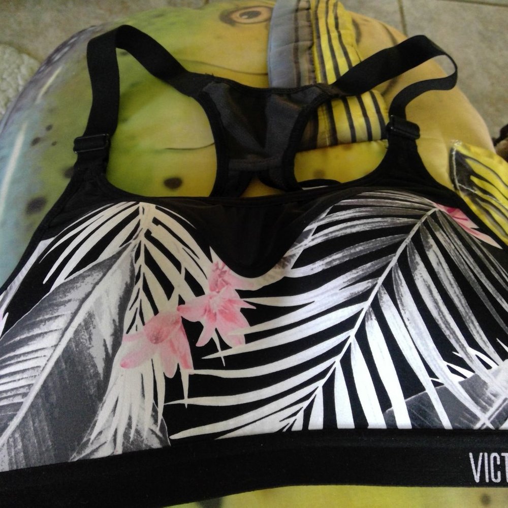 Victoria Secret  Sport  Bra VS palm tree design